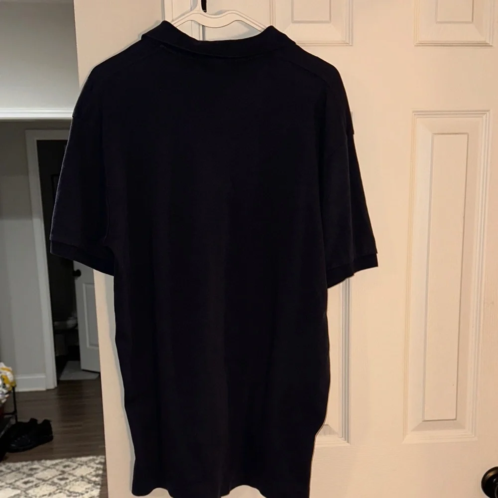Polo by Ralph Lauren Men's Dark Blue Polo with Red Logo